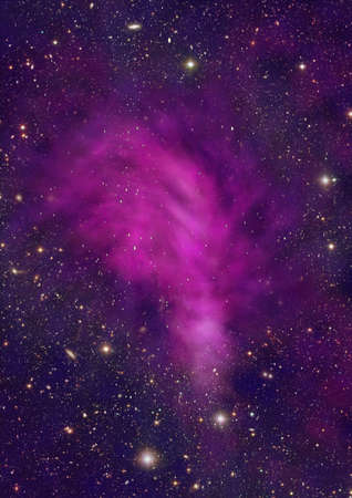 Star field in space and a nebulaeの写真素材