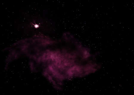 Small part of an infinite star field. 3D renderingの写真素材