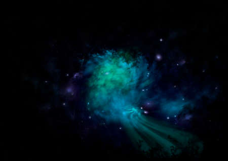 Small part of an infinite star field. 3D renderingの写真素材