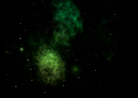 Star field in space and a nebulae. 3D renderingの写真素材