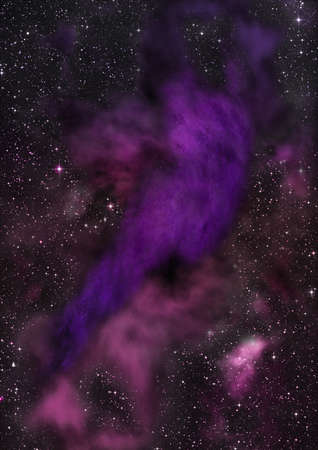 Star field in space and a nebulaeの写真素材