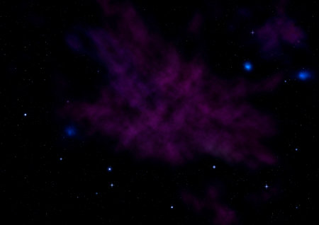 Far being shone nebula and star field against space.の写真素材