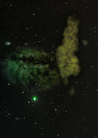 Star field in space a nebulae and a gas congestion.の写真素材