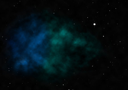 Small part of an infinite star field. 3D renderingの写真素材