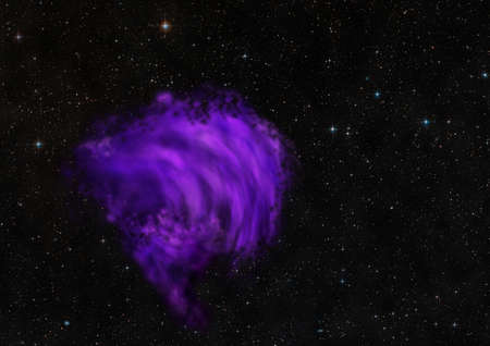 Small part of an infinite star field of space in the Universe. 3D renderingの写真素材