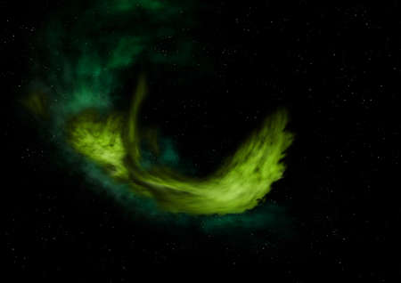 Star field in space a nebulae and a gas congestion. 3D renderingの写真素材