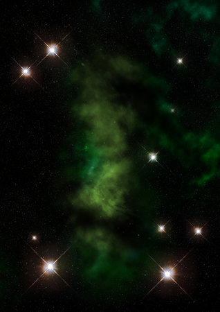 Small part of an infinite star fieldの写真素材