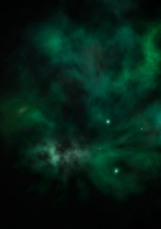 Far being shone nebula and star field against space.の写真素材