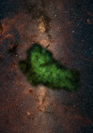 Small part of an infinite star fieldの写真素材