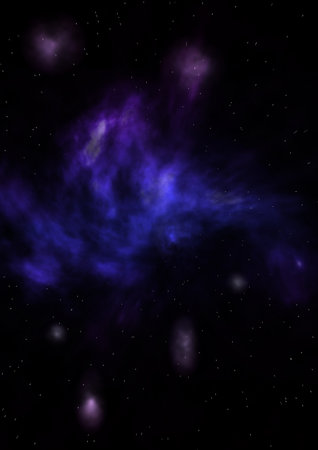Being shone nebulaの写真素材