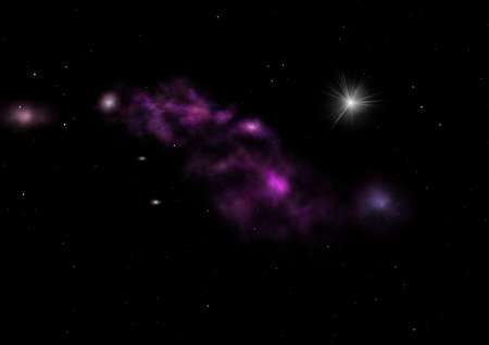 Star field in space a nebulae and a gas congestion. Elements of this image furnished by NASA.の写真素材