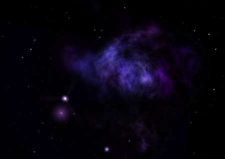 Far being shone nebula and star field against space. Elements of this image furnished by NASA.の写真素材
