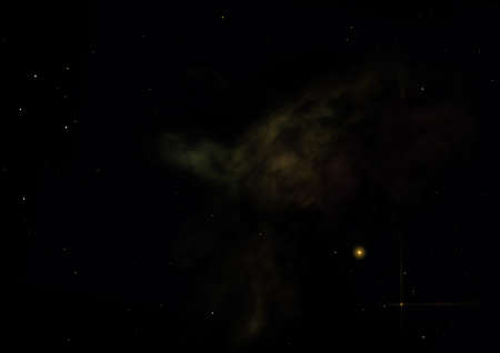 Far being shone nebula and star field against space. Elements of this image furnished by NASA.の写真素材