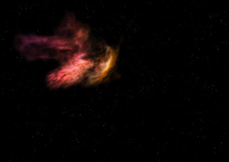Small part of an infinite star field. 3D renderingの写真素材