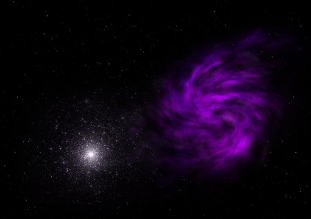 Small part of an infinite star field. 3D renderingの写真素材