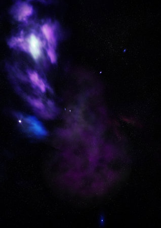 Star field in space a nebulae and a gas congestion.の写真素材