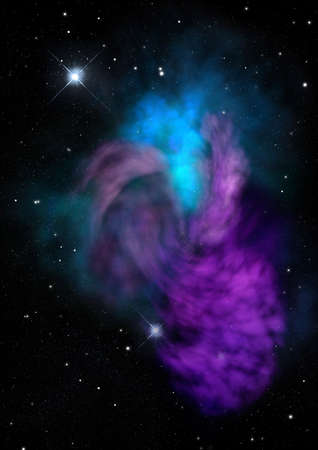 Star field in space a nebulae and a gas congestion.の写真素材