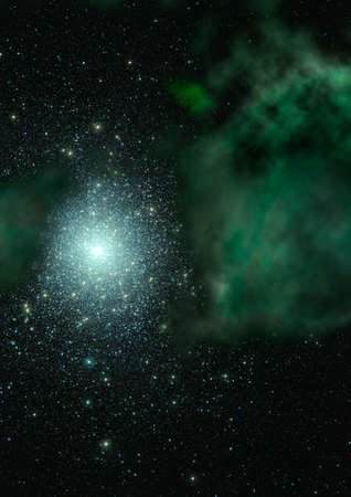 Star field in space a nebulae and a gas congestion.の写真素材