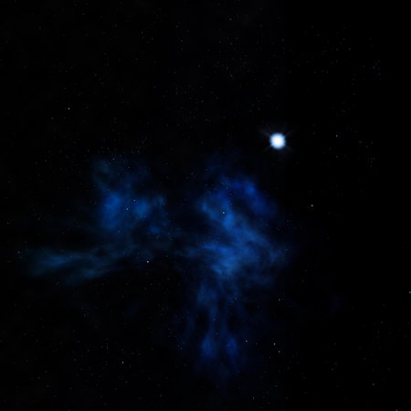 Star field in space a nebulae and a gas congestion.の写真素材