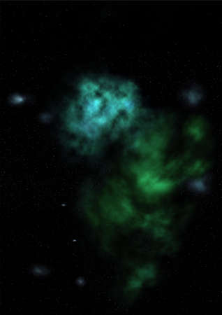 Star field in space a nebulae and a gas congestion.の写真素材