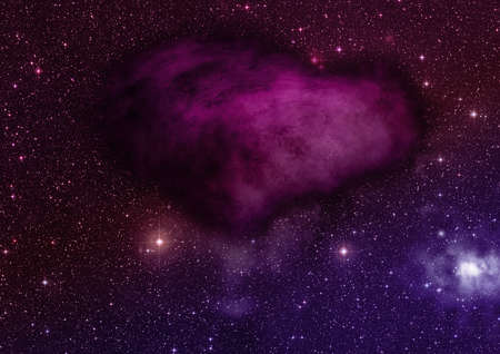 Star field in space a nebulae and a gas congestion.の写真素材