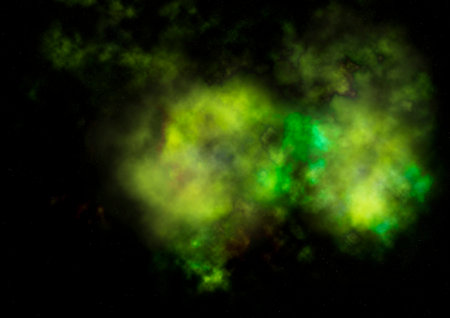Far being shone nebula and star field against space.の写真素材