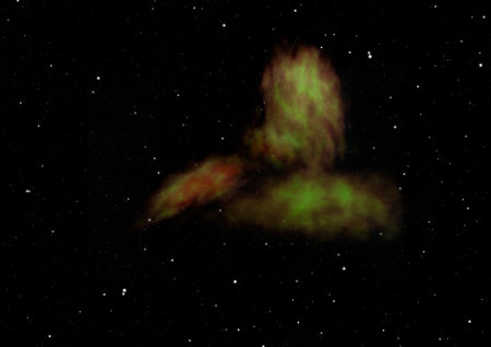 Star field in space a nebulae and a gas congestion.の写真素材