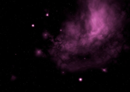 Star field in space a nebulae and a gas congestion.の写真素材