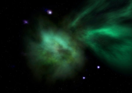 Star field in space a nebulae and a gas congestion.の写真素材