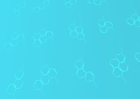 Background with structural chemical formulas. Concept of a chemical background.の写真素材