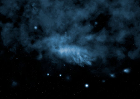 Star field in space a nebulae and a gas congestion.の写真素材