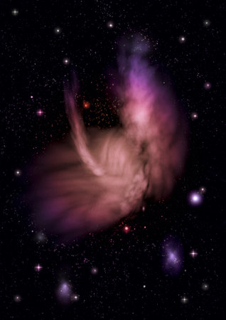 Star field in space a nebulae and a gas congestion.の写真素材