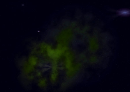 Star field in space a nebulae and a gas congestion.の写真素材
