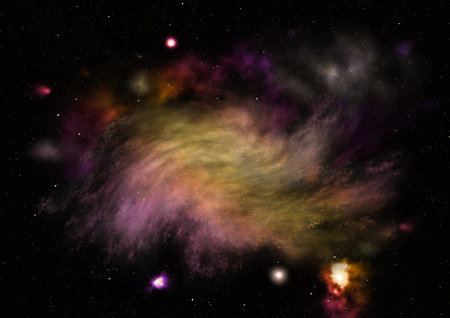 Small part of an infinite star field of space in the Universe.の写真素材