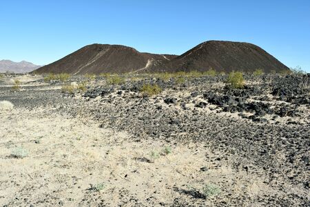 Amboy Crater is an extinct cinder cone that last erupted in California 10,000 years ago.の写真素材