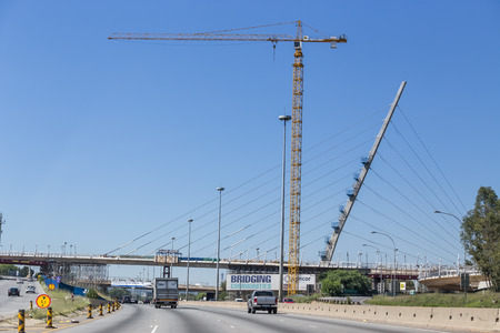 Reconstruction of bridges in Johannesburg. Major reconstruction of the bridges in Johannesburg Johannesburg, Gauteng, South Africa, 20018/01/10.のeditorial素材