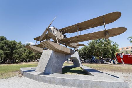 LISBON, PORTUGAL - CIRCA 2016: First Aerial Crossing of the South Atlantic Monumentのeditorial素材