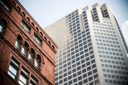 Convergence of old and new buildings in St  Louis, Missouri, USA の写真素材