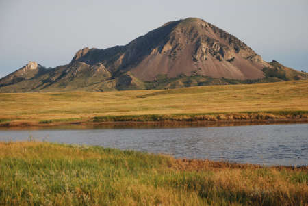 bear butte mountain, south dakotaの写真素材
