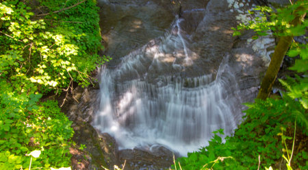 Havana Glen park, Montour Falls, New Yorkの写真素材