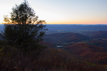 Views of Shenandoah National Park, Virginiaの写真素材