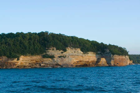 Pictured Rocks National Lakeshore, Michiganの写真素材