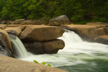 Valley Falls State Park, West Virginiaの写真素材