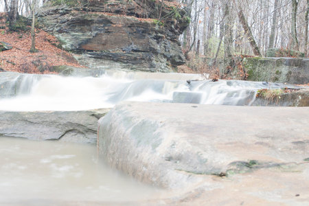 David Fortier River Park, Olmstead Falls, Ohioの写真素材