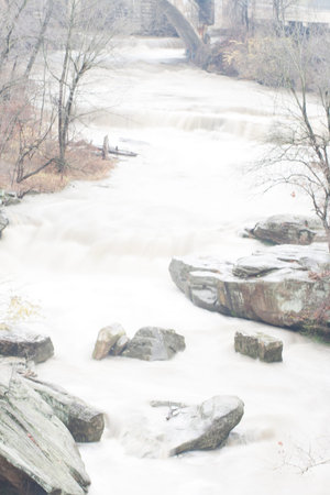 Berea Falls Overlook, Berea, Ohioの写真素材