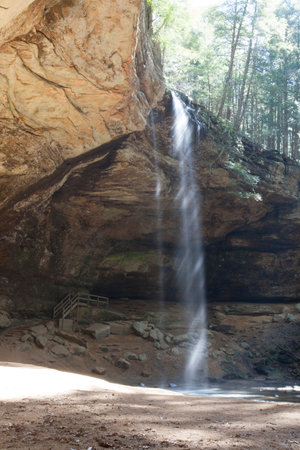 Ash Cave, Hocking Hills State Park, Ohioの写真素材