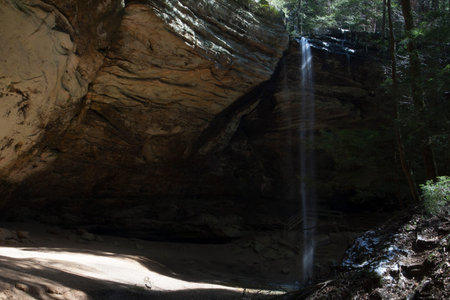 Ash Cave, Hocking Hills State Park, Ohioの写真素材