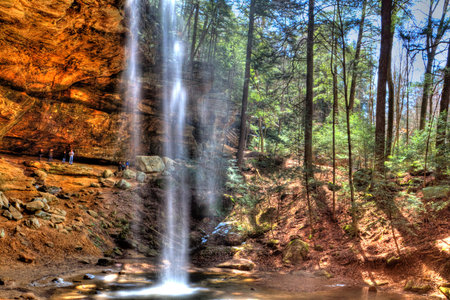 Ash Cave, Hocking Hills State Park, Ohioの写真素材