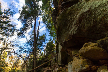 Rockhouse, Hocking Hills State Park, Ohioの写真素材