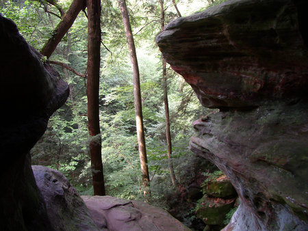 Rockhouse, Hocking Hills State Park, Ohioの写真素材
